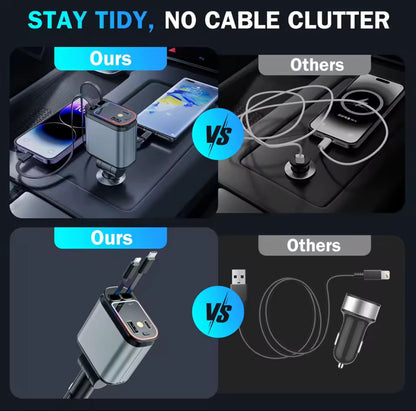 Retractable Charger For Automobiles